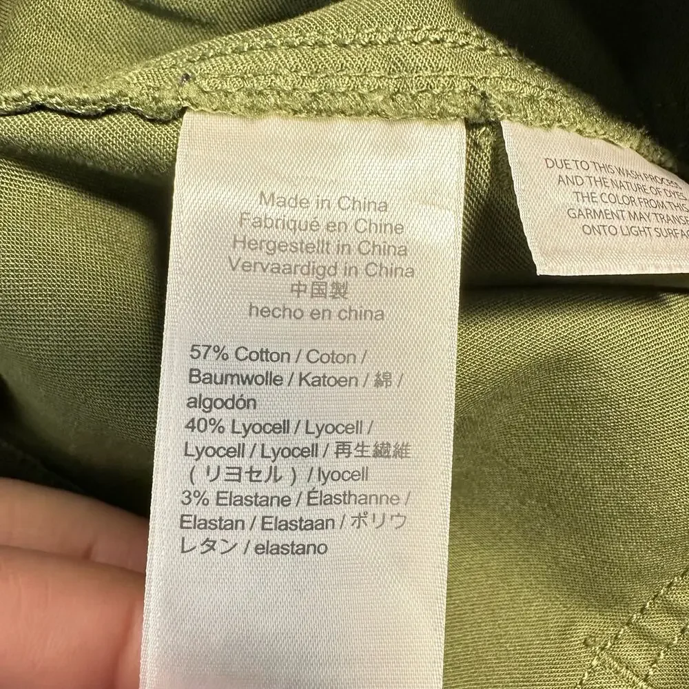 NWT J. Crew 9" Cargo Toothpick Pant Green 26 - Picture 7 of 16